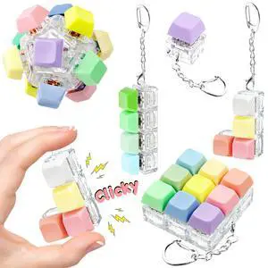 5 Pack Keyboard Fidget Keychain Toy for Adult Kids to Stress Relief, 5-Style Colorful Keyboard Decompression Button Finger Clicker Toys Gifts for Office Home Pass Time (Mix Colorful) 5 Pack Keyboard Fidget Keychain Toy for Adult Kids to Stress Relief, 5-Style Colorful Keyboard Decompression Button Finger Clicker Toys Gifts for Office Home Pass Time (Mix Colorful)