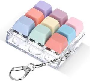 Keyboard Fidget Toy, Fidget Clicker Keychain Stress Relief Button Toy for Adults, Colorful Macaron Stress Relief Gifts for Stress Relief and Pass Time Keyboard Fidget Toy, Fidget Clicker Keychain Stress Relief Button Toy for Adults, Colorful Macaron Stress Relief Gifts for Stress Relief and Pass Time