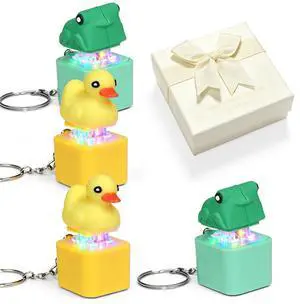 Keyboard Clicker Keychains, Frog & Duck Office Desk Gadget Set Keyboard Clicker Keychains, Frog & Duck Office Desk Gadget Set