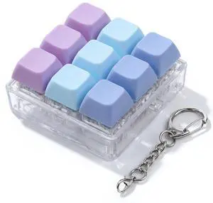 Keyboard Fidget Toy, Keyboard Fidget Keychain 9-in-1 Keyboard Decompression Button Finger Clicker Toys, Sensory Fun Toys Button Stress Relief Fidget Gifts to Relieve Stress and Pass Time for Adults Keyboard Fidget Toy, Keyboard Fidget Keychain 9-in-1 Keyboard Decompression Button Finger Clicker Toys, Sensory Fun Toys Button Stress Relief Fidget Gifts to Relieve Stress and Pass Time for Adults