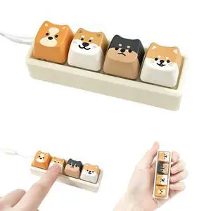 Cute Dog Keyboard Fidget Toy,Crisp Sound,Stress Relief Fidget Clicker Keychain,Creative Keycap Button, for Adults at Work, Travel, Home Anxiety Relief & Focus Boost (Dog) Cute Dog Keyboard Fidget Toy,Crisp Sound,Stress Relief Fidget Clicker Keychain,Creative Keycap Button, for Adults at Work, Travel, Home Anxiety Relief & Focus Boost (Dog)