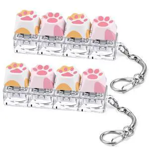 Keyboard Fidget Toy, Creamy Fidget Clicker Keyboard Fidget Keychain, Button Fidget Gifts for Adults, Boost Focus & Calm Anxiety at Work, Travel Ideal Stress-Relief Gift (Cat Paw C) Keyboard Fidget Toy, Creamy Fidget Clicker Keyboard Fidget Keychain, Button Fidget Gifts for Adults, Boost Focus & Calm Anxiety at Work, Travel Ideal Stress-Relief Gift (Cat Paw C)