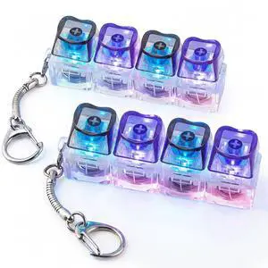2 Pcs Keyboard Fidget Toy, Keyboard Clicker Fidget Light Up 2 Pcs Keyboard Fidget Toy, Keyboard Clicker Fidget Light Up