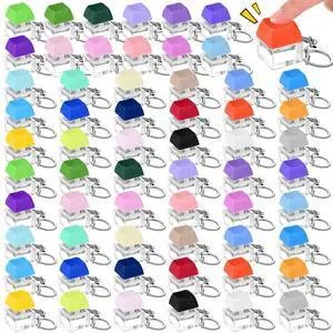 Keyboard Fidget Toy Fidget Clicker Keyboard Keychain Decompression Relief Toys Button Stress Relief Gifts for Adults Kids Pass the Time (Vibrant Color,60 Pcs) Keyboard Fidget Toy Fidget Clicker Keyboard Keychain Decompression Relief Toys Button Stress Relief Gifts for Adults Kids Pass the Time (Vibrant Color,60 Pcs)