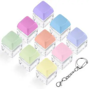 9 Pcs Keyboard Fidget Toy Clicky Keyboard Clicker Fidget Keychain 9 Pcs Keyboard Fidget Toy Clicky Keyboard Clicker Fidget Keychain