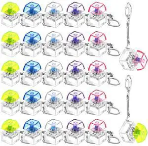 Keyboard Fidget Toys Keyboard Fidget Keychains for Adults Finger Stress Relief Keycap for Decompression Gifts(Translucent 5 Colors) Keyboard Fidget Toys Keyboard Fidget Keychains for Adults Finger Stress Relief Keycap for Decompression Gifts(Translucent 5 Colors)