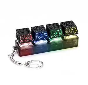 Clicky Black Keyboard Fidget Toy 4in1 Keychain with LED Lights Clicky Black Keyboard Fidget Toy 4in1 Keychain with LED Lights