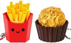 Keyboard Fidget Toy 2PCS Clicker Fidget Set Fries & Chocolate 3D Printed Keyboard Clicker Fidget Keychain Clicky Stress Relief Toy for Adults Anxiety ADHD Desk Toy (Fries & Chocolate) Keyboard Fidget Toy 2PCS Clicker Fidget Set Fries & Chocolate 3D Printed Keyboard Clicker Fidget Keychain Clicky Stress Relief Toy for Adults Anxiety ADHD Desk Toy (Fries & Chocolate)