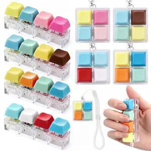 Keyboard Fidget Keychains, Fidget Clickers Toys Keyboard Fidget Keychains, Fidget Clickers Toys