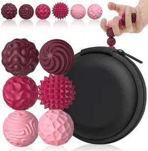 Silicone Magnetic Balls, Fidget Toys for Adults & Teens, 6PCS Stress Balls Sensory Toy, Quiet Magnet Desk Fidgets with Textured, ADHD Anxiety Relief Items, Fun Stocking Suffers Gifts (Red) Silicone Magnetic Balls, Fidget Toys for Adults & Teens, 6PCS Stress Balls Sensory Toy, Quiet Magnet Desk Fidgets with Textured, ADHD Anxiety Relief Items, Fun Stocking Suffers Gifts (Red)