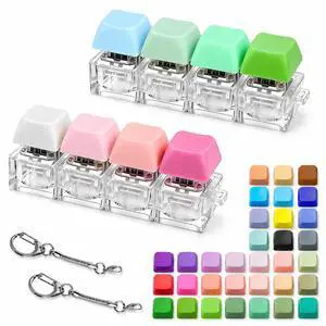 Clicky Keyboard Fidget Toy 2-Pack, 43 Keycaps, Mix-and-Match Colors Clicky Keyboard Fidget Toy 2-Pack, 43 Keycaps, Mix-and-Match Colors