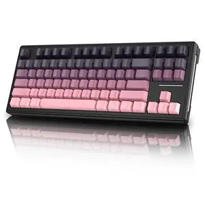 Wireless Mechanical Gaming Keyboard, 80% TKL, Pink Wireless Mechanical Gaming Keyboard, 80% TKL, Pink