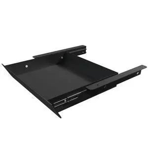 Under Desk Mounted Sliding Drawer with 60 Degree Tilt Panel to Pull Out, 15'' Long & 9'' deep Large Storage Organizer for Sit Stand Workstation Under Desk Mounted Sliding Drawer with 60 Degree Tilt Panel to Pull Out, 15'' Long & 9'' deep Large Storage Organizer for Sit Stand Workstation