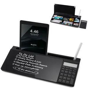 Small Glass Desktop Whiteboard Dry-Erase-Board - Computer Keyboard Stand with Calculator White Board Surface Pad with Drawer, Desk Organizers with Accessories for Office, Home, School Supplies - Black Small Glass Desktop Whiteboard Dry-Erase-Board - Computer Keyboard Stand with Calculator White Board Surface Pad with Drawer, Desk Organizers with Accessories for Office, Home, School Supplies - Black