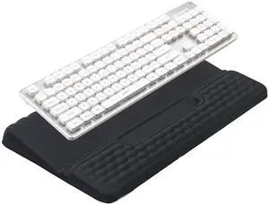 Keyboard Stand with Wrist RestErgonomic Wrist Pad Memory Foam Keyboard Riser Holder Tray with Non-Slip Base, Pain Relief for Work Study Game (Black) Keyboard Stand with Wrist RestErgonomic Wrist Pad Memory Foam Keyboard Riser Holder Tray with Non-Slip Base, Pain Relief for Work Study Game (Black)