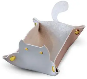 Enchanted Cat Dice Tray Foldable PU Leather Dice Rolling Tray with Snap Corners for DND, Pathfinder, MTG and Tabletop RPGs, Cat-Lover D&D Gift (Gray) Enchanted Cat Dice Tray Foldable PU Leather Dice Rolling Tray with Snap Corners for DND, Pathfinder, MTG and Tabletop RPGs, Cat-Lover D&D Gift (Gray)