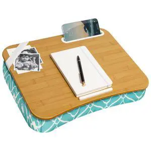Designer Lap Desk Aqua Trellis, Fits 15.6 Laptops Designer Lap Desk Aqua Trellis, Fits 15.6 Laptops