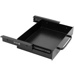 inch Under Desk Mounted Sliding Pull-out Drawer for Office Desk, Pull Handle, Storage Organizer for Sit Stand Workstation, Black, DESK-DR1H-B inch Under Desk Mounted Sliding Pull-out Drawer for Office Desk, Pull Handle, Storage Organizer for Sit Stand Workstation, Black, DESK-DR1H-B