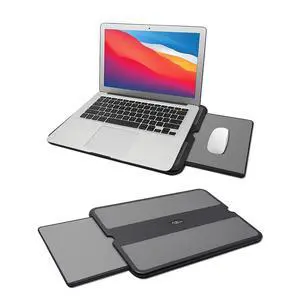 Portable Laptop Lap Pad, Laptop Desk with Retractable Mouse Tray, Sturdy Stable Work Surface for Bed Sofa Couch or Travel Portable Laptop Lap Pad, Laptop Desk with Retractable Mouse Tray, Sturdy Stable Work Surface for Bed Sofa Couch or Travel