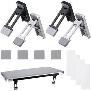 4 Pcs Portable Laptop Stand for Desk Foldable Keyboard Riser Stand Ergonomic Computer Keyboard Lift with Anti-Slip Pads Adjustable Tilt Self-Adhesive Keyboards Riser Feet for Laptop Most Keyboards 4 Pcs Portable Laptop Stand for Desk Foldable Keyboard Riser Stand Ergonomic Computer Keyboard Lift with Anti-Slip Pads Adjustable Tilt Self-Adhesive Keyboards Riser Feet for Laptop Most Keyboards
