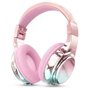 kids Bluetooth Headphones, 60H Playtime, 74/85/94dB Safe Volume Limit, Metallic Gradient Wireless Headset with HD Mic, Fast Charging, Foldable, Wired 3.5mm Mode for School/Tablet/Travels kids Bluetooth Headphones, 60H Playtime, 74/85/94dB Safe Volume Limit, Metallic Gradient Wireless Headset with HD Mic, Fast Charging, Foldable, Wired 3.5mm Mode for School/Tablet/Travels