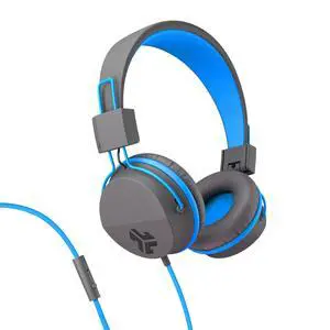 Neon on-Ear Wired Headphones with 40mm Drivers, Graphite/Blue Neon on-Ear Wired Headphones with 40mm Drivers, Graphite/Blue