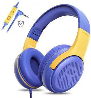 Kids Headphones Wired with Microphone for ipad Computer Laptop for Boys Girls Volume Limit Foldable Over Ear Headset for School 3.5mm Jack Kids Headphones Wired with Microphone for ipad Computer Laptop for Boys Girls Volume Limit Foldable Over Ear Headset for School 3.5mm Jack