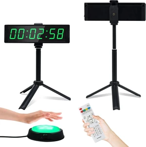 Gym Timer Clock for Home Gym, Fitness Timer with Stopwatch Button, Large Digital Stopwatch Countdown Clock, 12/24H Digital Wall Clock, with Stand Gym Timer Clock for Home Gym, Fitness Timer with Stopwatch Button, Large Digital Stopwatch Countdown Clock, 12/24H Digital Wall Clock, with Stand