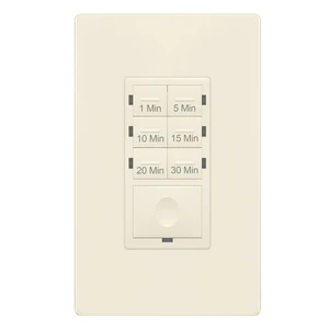 30-Minute Neutral Countdown Timer Switch, Light Almond | UL Listed, 1-5-10-15-20-30 Min, for Bathroom Exhaust Fans, Lights, LED Indicator, 120VAC 800W, Energy Saving 30-Minute Neutral Countdown Timer Switch, Light Almond | UL Listed, 1-5-10-15-20-30 Min, for Bathroom Exhaust Fans, Lights, LED Indicator, 120VAC 800W, Energy Saving