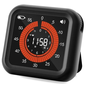 Digital Magnetic Visual Kitchen Timer, Up to 11H 59M Countdown & Count Up | USB-C Rechargeable, Large VA Display, Adjustable Volume and Brightness, Memory Recall Function for Kitchen, Classroom, Study Digital Magnetic Visual Kitchen Timer, Up to 11H 59M Countdown & Count Up | USB-C Rechargeable, Large VA Display, Adjustable Volume and Brightness, Memory Recall Function for Kitchen, Classroom, Study