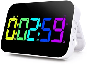 Digital Timer for Classroom, Pomodoro, Gym & Kitchen Rechargeable Magnetic Countdown Timer, Large LED Display, Loud Alarm, 3 Volume Levels & 3 Brightness Settings Digital Timer for Classroom, Pomodoro, Gym & Kitchen Rechargeable Magnetic Countdown Timer, Large LED Display, Loud Alarm, 3 Volume Levels & 3 Brightness Settings