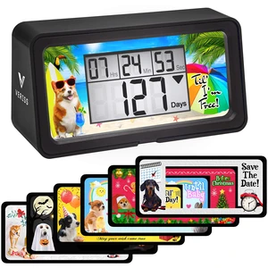 Digital 9999 Days Countdown Clock Timer with Backlight - Count Down Your Retirement, Wedding, Christmas, Vacation and All Calendar Event Dates in Your Life - Dog Collection (Black - 8 Frames) Digital 9999 Days Countdown Clock Timer with Backlight - Count Down Your Retirement, Wedding, Christmas, Vacation and All Calendar Event Dates in Your Life - Dog Collection (Black - 8 Frames)