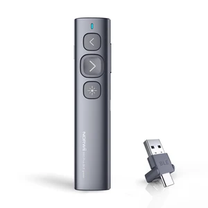Norwii N95 Presentation Clicker with Green Laser Pointer for Presentations PowerPoint Clicker for Presentation Remote, Long-Range Wireless Presenter Pointer, Rechargeable Slide Advancer for PC/Laptop Norwii N95 Presentation Clicker with Green Laser Pointer for Presentations PowerPoint Clicker for Presentation Remote, Long-Range Wireless Presenter Pointer, Rechargeable Slide Advancer for PC/Laptop