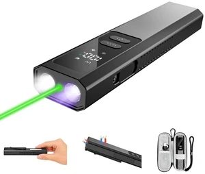 1300lm EDC Flashlight with Laser Pointer, 365nm UV & Red Light | Rechargeable Portable Flash Light with Magnetic Base & Clip, High Lumens for Working, Emergency, Camping 1300lm EDC Flashlight with Laser Pointer, 365nm UV & Red Light | Rechargeable Portable Flash Light with Magnetic Base & Clip, High Lumens for Working, Emergency, Camping