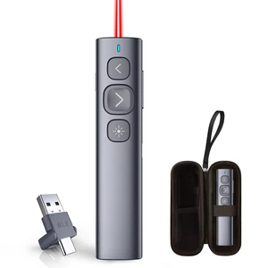 N95 Presentation Clicker with Red Laser Pointer for Presentations | PowerPoint Clicker for Presentation Remote, Long-Range Wireless Presenter Pointer, Rechargeable Slide Advancer for PC/Laptop N95 Presentation Clicker with Red Laser Pointer for Presentations | PowerPoint Clicker for Presentation Remote, Long-Range Wireless Presenter Pointer, Rechargeable Slide Advancer for PC/Laptop
