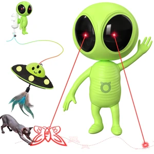 Laser Cat Toys for Indoor Cats, 2 in 1 Interactive Automatic Dual Laser & Catnip UFO Dangler for Kitten Toys, Truly Random Trajectory Radar Motion-Activated, Rechargeable 4 Modes, Clamp Design Laser Cat Toys for Indoor Cats, 2 in 1 Interactive Automatic Dual Laser & Catnip UFO Dangler for Kitten Toys, Truly Random Trajectory Radar Motion-Activated, Rechargeable 4 Modes, Clamp Design