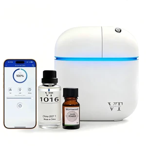 Waterless Essential Oil Diffuser 3000 Sq.Ft,Home Hotel Office Use,Cold Air Scent Machine,(Scent Kit 2*Fragrances Included) Bluetooth App Control,LED Light,Wall-Mounted Aroma Diffuser Waterless Essential Oil Diffuser 3000 Sq.Ft,Home Hotel Office Use,Cold Air Scent Machine,(Scent Kit 2*Fragrances Included) Bluetooth App Control,LED Light,Wall-Mounted Aroma Diffuser