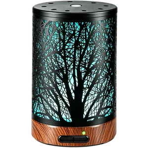 Essential Oil Diffuser - 150ML Metal Aromatherapy Diffuser for Essential Oils with 7 Colors Lights Gifts for Mom Auto Shut-Off & Ultrasonic Cool Mist Diffuser, Ambience for Home Essential Oil Diffuser - 150ML Metal Aromatherapy Diffuser for Essential Oils with 7 Colors Lights Gifts for Mom Auto Shut-Off & Ultrasonic Cool Mist Diffuser, Ambience for Home