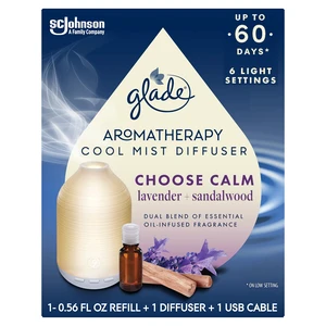 Aromatherapy Diffuser & Essential Oil, Air Freshener for Home, Choose Calm Scent with Notes of Lavender & Sandalwood, 0.56 Fl Oz Aromatherapy Diffuser & Essential Oil, Air Freshener for Home, Choose Calm Scent with Notes of Lavender & Sandalwood, 0.56 Fl Oz