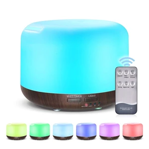 300ML Essential Oil Diffuser with Remote Control,Ultrasonic Aromatherapy Air Diffuser Humidifier,Aroma Diffuser with 7 LED Color Changing Light for Large Room,Home (Dark Wood Grain) 300ML Essential Oil Diffuser with Remote Control,Ultrasonic Aromatherapy Air Diffuser Humidifier,Aroma Diffuser with 7 LED Color Changing Light for Large Room,Home (Dark Wood Grain)