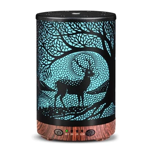 Essential Oil Diffuser, 120 ml Aromatherapy Diffuser with 7 Color Lights, Auto Shut-Off and 4 Timer Settings, Ultrasonic Cool Mist Diffuser for Home Room Office (Twilight Deer) Essential Oil Diffuser, 120 ml Aromatherapy Diffuser with 7 Color Lights, Auto Shut-Off and 4 Timer Settings, Ultrasonic Cool Mist Diffuser for Home Room Office (Twilight Deer)