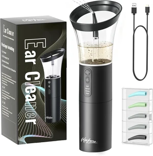 Ear Wax Removal, Effective & Safe Electric Ear Clean Kit for Earwax Buildup Ear Cleaner Irrigation Flushing System, 4 Pressure Modes Water Temperature Sensor, IPX6, Ear Cleaning Tool USB Rechargeable Ear Wax Removal, Effective & Safe Electric Ear Clean Kit for Earwax Buildup Ear Cleaner Irrigation Flushing System, 4 Pressure Modes Water Temperature Sensor, IPX6, Ear Cleaning Tool USB Rechargeable