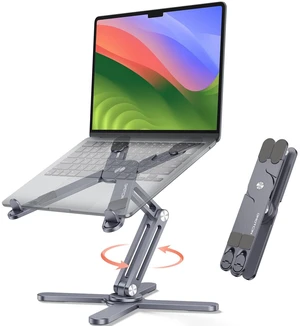 360° Rotating Laptop Stand Riser Foldable for Desk, Space Grey | Aluminium Aolly, Tool-free Adjustable Height Angles, Collaborative Work, Easy Storage, Fits 11"-17" MacBook Pro/Air, Dell, HP 360° Rotating Laptop Stand Riser Foldable for Desk, Space Grey | Aluminium Aolly, Tool-free Adjustable Height Angles, Collaborative Work, Easy Storage, Fits 11"-17" MacBook Pro/Air, Dell, HP
