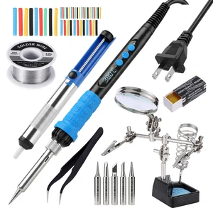 100W Portable LCD Electronic Soldering Iron, Heats up in 15 seconds | A complete soldering iron kit suitable for beginners and professional electronic users for circuit board repair and soldering 100W Portable LCD Electronic Soldering Iron, Heats up in 15 seconds | A complete soldering iron kit suitable for beginners and professional electronic users for circuit board repair and soldering