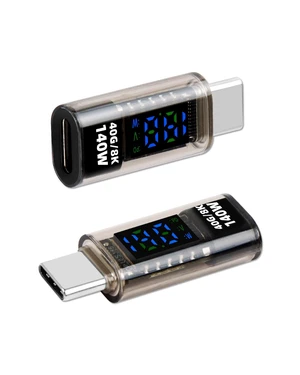 140W USB C Adapter, 40Gbps/8K USB C Male to Female Extender Connector, USBC LED Digital Display Power Meter Tester for Phones, PC, Laptop Fast Charging and Detect (140W Male to Female) 140W USB C Adapter, 40Gbps/8K USB C Male to Female Extender Connector, USBC LED Digital Display Power Meter Tester for Phones, PC, Laptop Fast Charging and Detect (140W Male to Female)