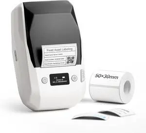 NIIMBOT M2 Label Maker with Tape, 2" Thermal Transfer Label Printer, White NIIMBOT M2 Label Maker with Tape, 2" Thermal Transfer Label Printer, White