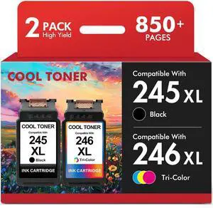 245XL 246XL Combo Pack Ink 245 and 246 for Canon Printer MG2522 MX490 Replacement for Canon Pixma MX492 TS3322 TR4520 TR4500 TS3122 PG-245XL CL-246XL PG245 CL246 (2 Pack Black Tri-Color) 245XL 246XL Combo Pack Ink 245 and 246 for Canon Printer MG2522 MX490 Replacement for Canon Pixma MX492 TS3322 TR4520 TR4500 TS3122 PG-245XL CL-246XL PG245 CL246 (2 Pack Black Tri-Color)