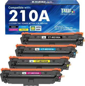 210A Toner Cartridges 4 Pack 210 210X 4301fdw 4201dn W2100X W2100A 210A Toner Cartridges 4 Pack 210 210X 4301fdw 4201dn W2100X W2100A