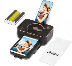 iDPRT 4x6'' Photo Printer with 20 Sheets Photo Paper & 1 Cartridge iDPRT 4x6'' Photo Printer with 20 Sheets Photo Paper & 1 Cartridge