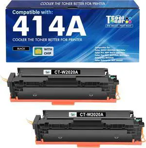 414A Black Toner Cartridge for HP 414A 414X W2020A W2020X High Yield 2 Pack 414A Black Toner Cartridge for HP 414A 414X W2020A W2020X High Yield 2 Pack
